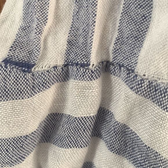 Revolve Alice + Olivia White Doyle Trumpet Sleeve Striped Blouse - Picture 8 of 13